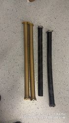 Old springs versus new, powder coated powder coated versus oil tempered.