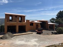 Four garage doors. Three eight by eight. One