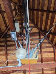 Bold 40 year old genie about to be replaced with a chamberlain. Garage door opener.