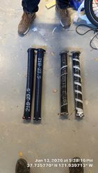 Replacing Original .207 x 2” 21.5”  Standard  (10k Cycle) Oil Tempered Torsion springs with .218 x 2” x 23.5”  Valiant Endurance Max Torsion springs.