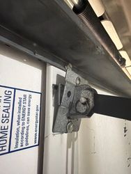 Current operator broken bracket needs to be replaced or repaired.