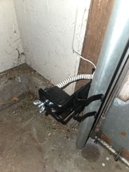 Properly installed garage door safety sensors
