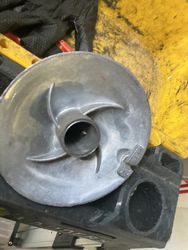 Wear and tear on the inside of the drum, meaning the cable is bad. I mean, the bearing is bad.