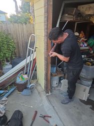 Redoing the trim for this door because it's old and rotted, not working. We wanted the best.