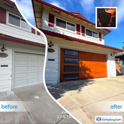 Pleasanton garage door project photo
