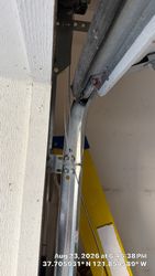 Wayne Dalton 9100 series Ranch Panel garage Door Cable Off due to broken spring