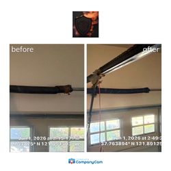 San Ramon garage door project photo