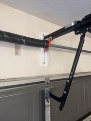 Mounted opener and spring plate inside the TRL mounting bracket. Properly angled J arm, all laser leveled.