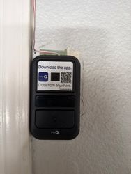 New wall button installed. Straight wiring.