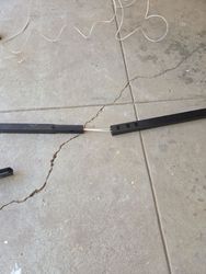 Hidden wire in the rail assembly