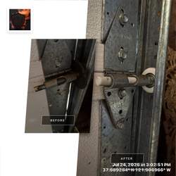 Pleasanton garage door project photo