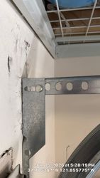 Flag bracket cut to accept two and five eighths offset and bearing plates heavy duty thick gauge steel because there is a rack that impedes my traffic.
