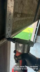 Step-by-step section rivet gun in action