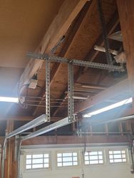 Old horizontal track bracing. Can't freak up my torsion.