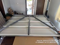 One piece door construction