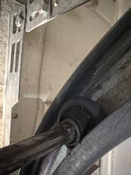 Old roller chewed up worn out