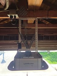 Opener hanging from the backside so you can see wire hidden.