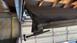 Old commercial roll up sectional. Worn out rollers. Off track.