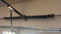 Pleasanton garage door project photo