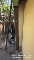 Pressure treated 2x6 installed
