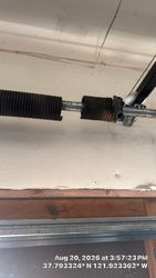 Broken spring, two fifty by two inch by 35.