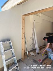 New finish framing. Beautifully installed.