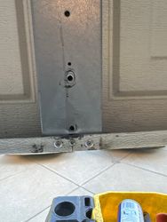 Center style after rivet repair.