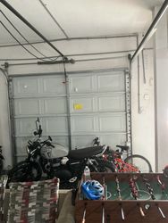 Eight foot door.