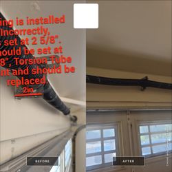 Pleasanton garage door project photo