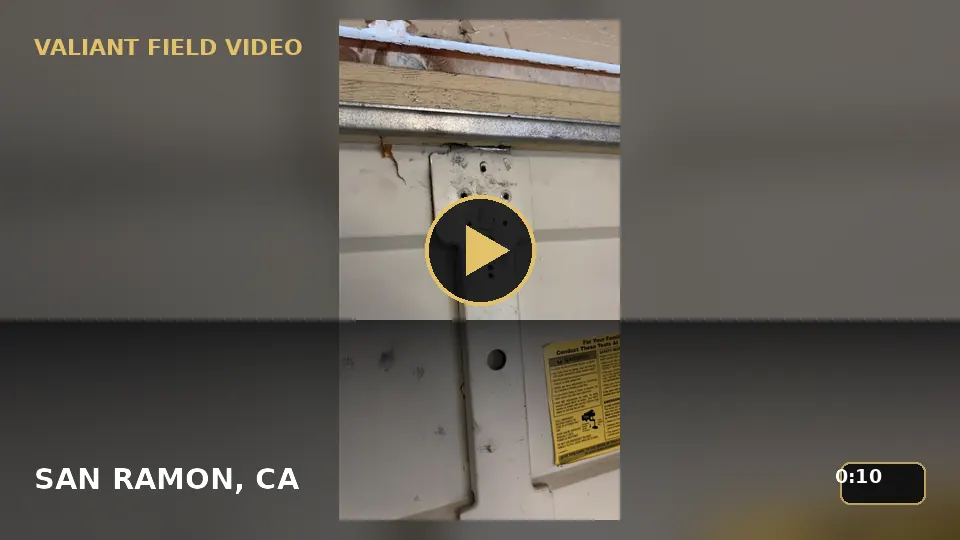 Garage Door Section and Hinge Inspection in San Ramon, CA video poster