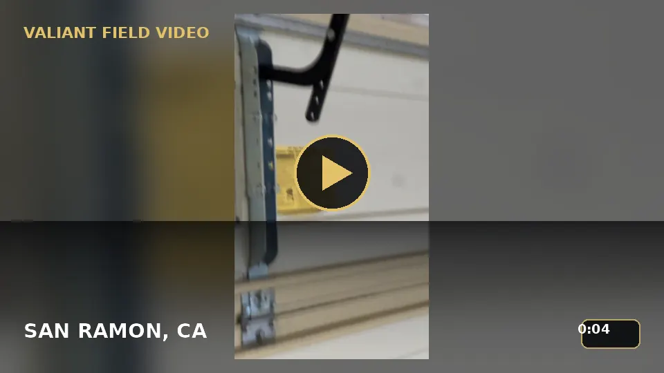 Garage Door End Plate and Hardware Inspection in San Ramon, CA video poster
