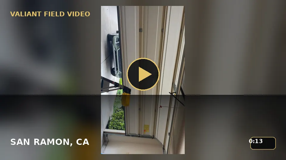Garage Door Operation Test After Spring Work in San Ramon, CA video poster