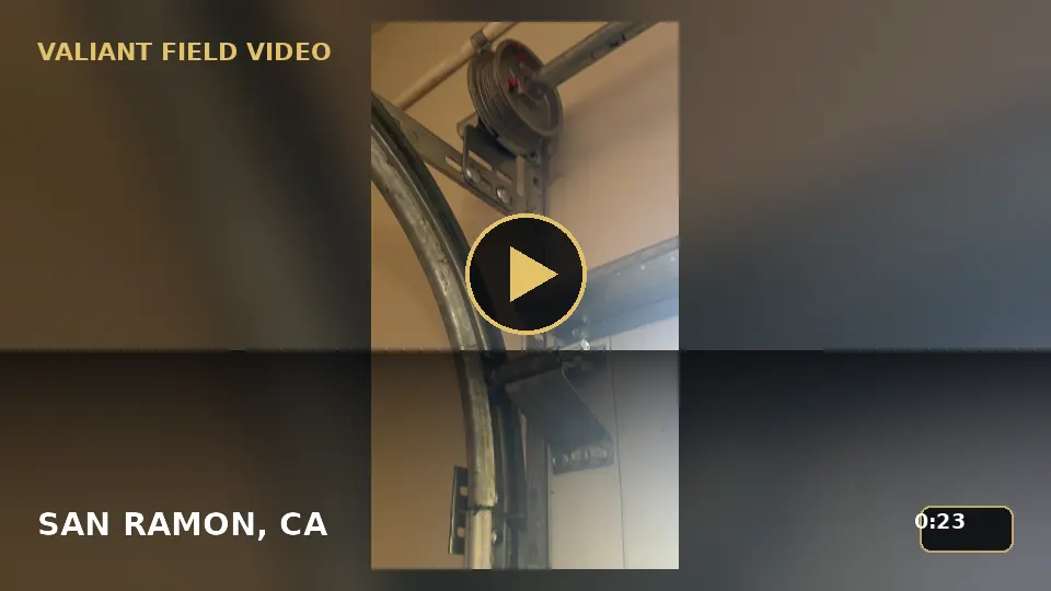 Garage Door Bottom Bracket Inspection in San Ramon, CA video poster