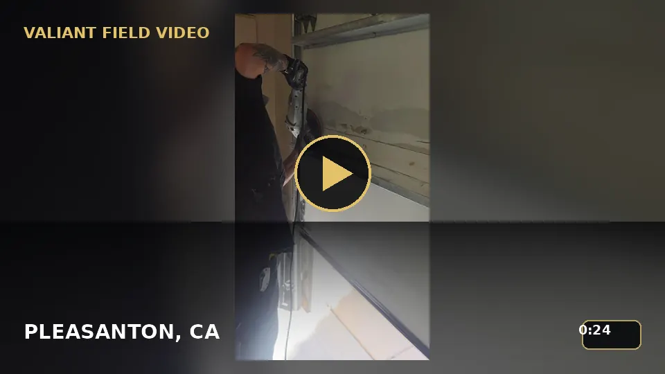 Garage Door Section and Hinge Inspection in Pleasanton, CA video poster