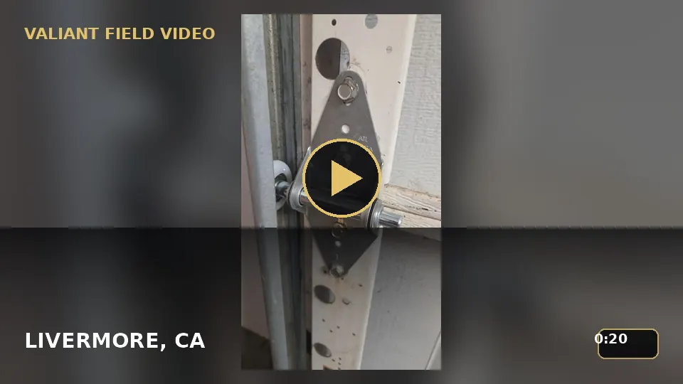 Garage Door Cable Bracket Inspection in Livermore, CA video poster