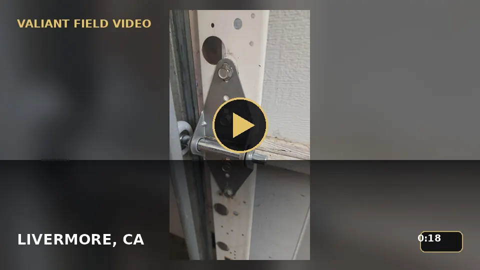 Garage Door Cable and Bottom Fixture Inspection in Livermore, CA video poster