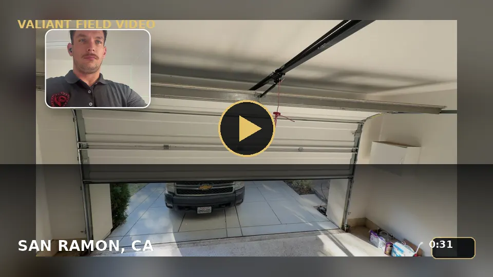 Residential Garage Door Inspection in San Ramon, CA video poster