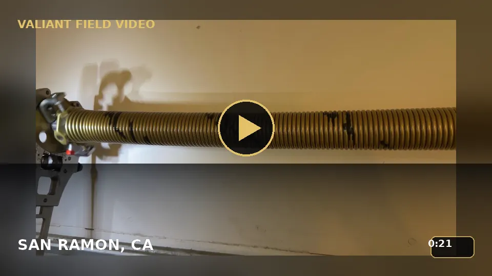 Torsion Spring Condition Check in San Ramon, CA video poster