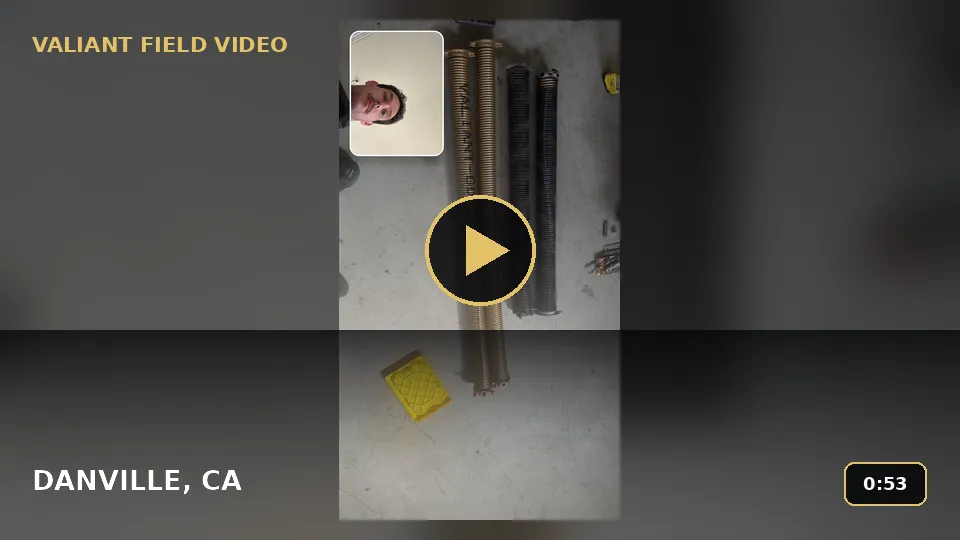 What Do Garage Door Torsion Springs Look Like in Danville? video poster