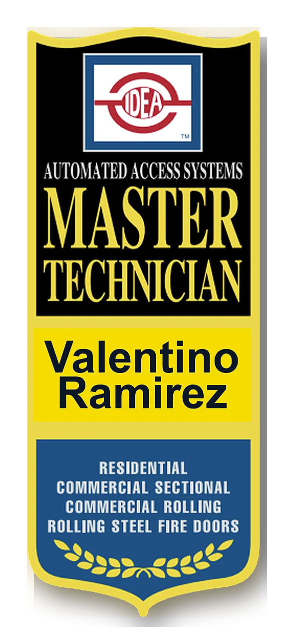 IDEA Master Technician badge for Valentino Ramirez linking to the IDEA Certified Technician Directory