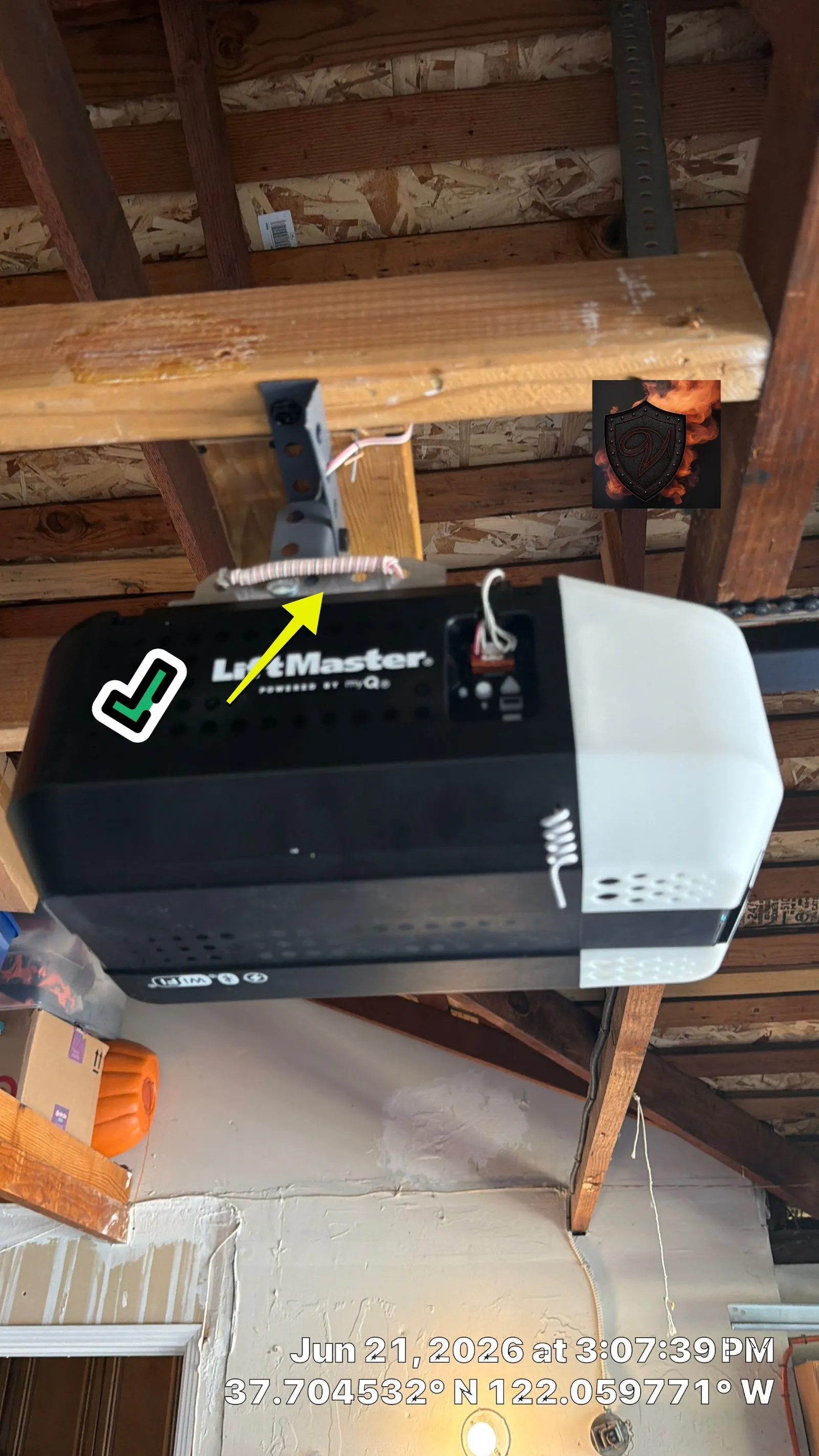 Castro Valley garage door opener replacement — LiftMaster myQ