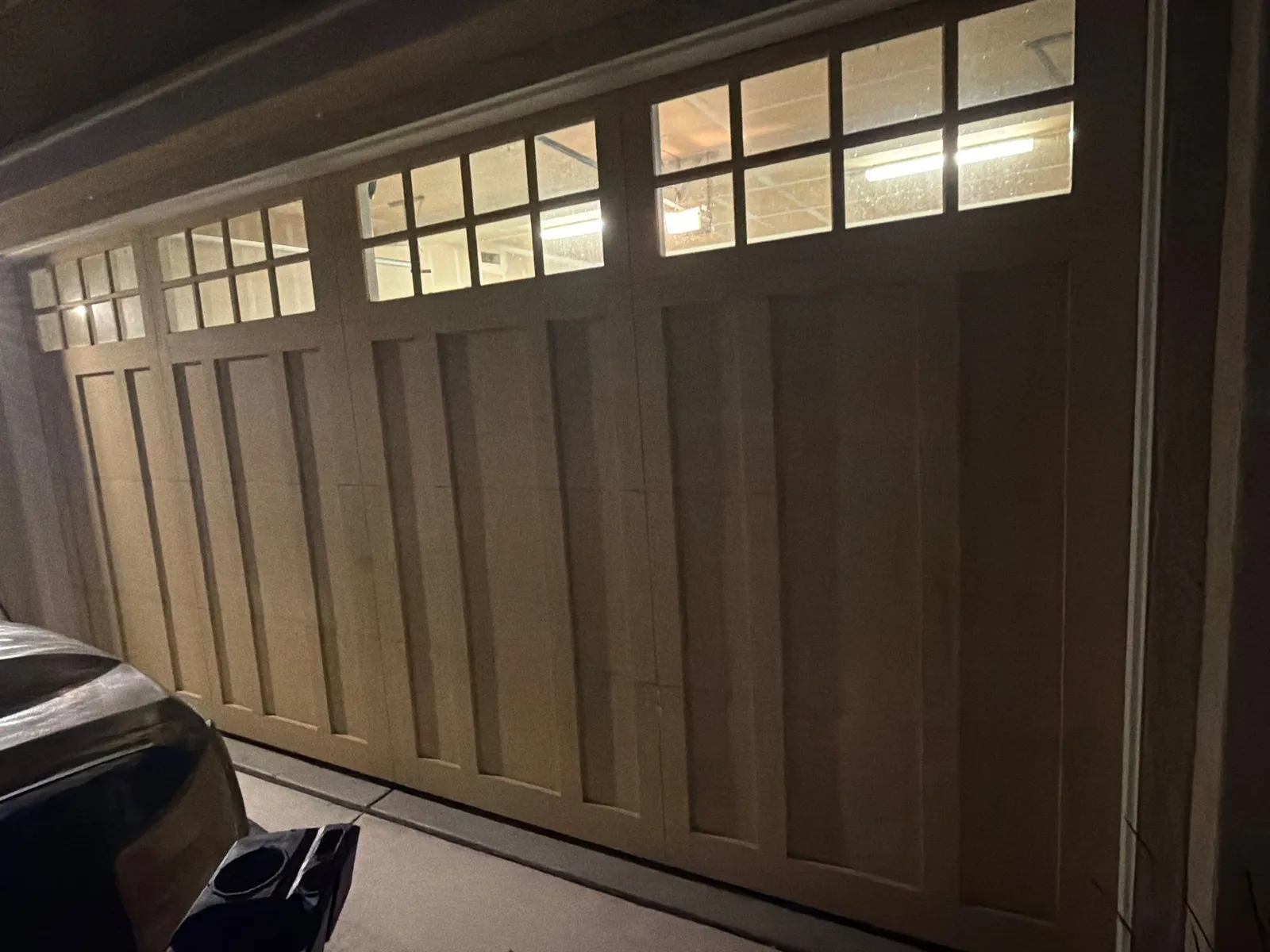 Livermore garage door repair — craftsman-style wood door serviced