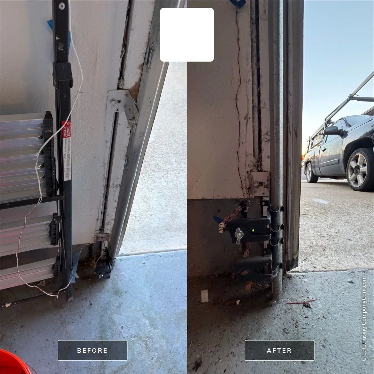 Livermore garage door safety sensor repair before and after