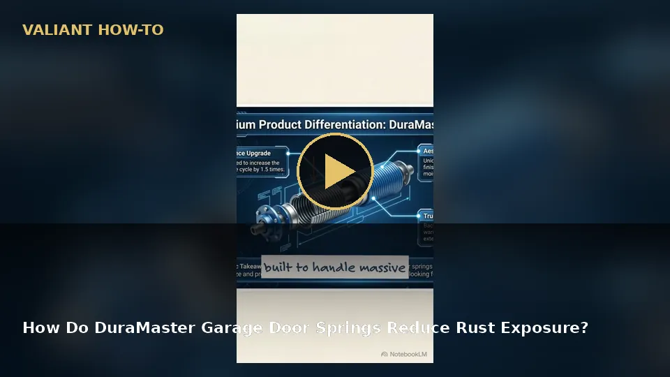 How Do DuraMaster Garage Door Springs Reduce Rust Exposure? video poster