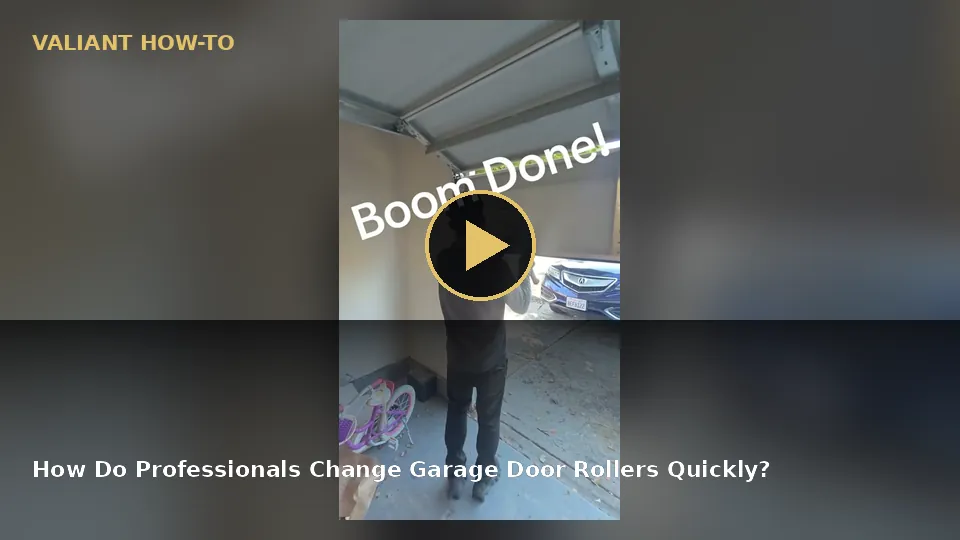 How Do Professionals Change Garage Door Rollers Quickly? video poster