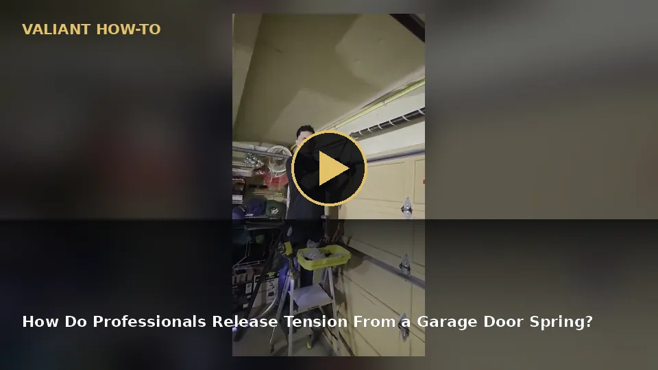 How Do Professionals Release Tension From a Garage Door Spring? video poster