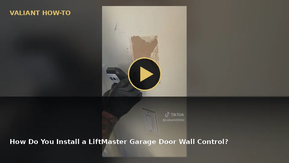 How Do You Install a LiftMaster Garage Door Wall Control? video poster