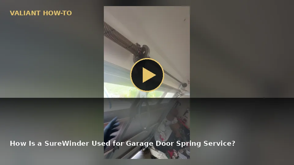 How Is a SureWinder Used for Garage Door Spring Service? video poster