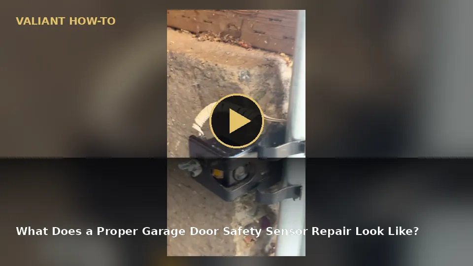 What Does a Proper Garage Door Safety Sensor Repair Look Like? video poster