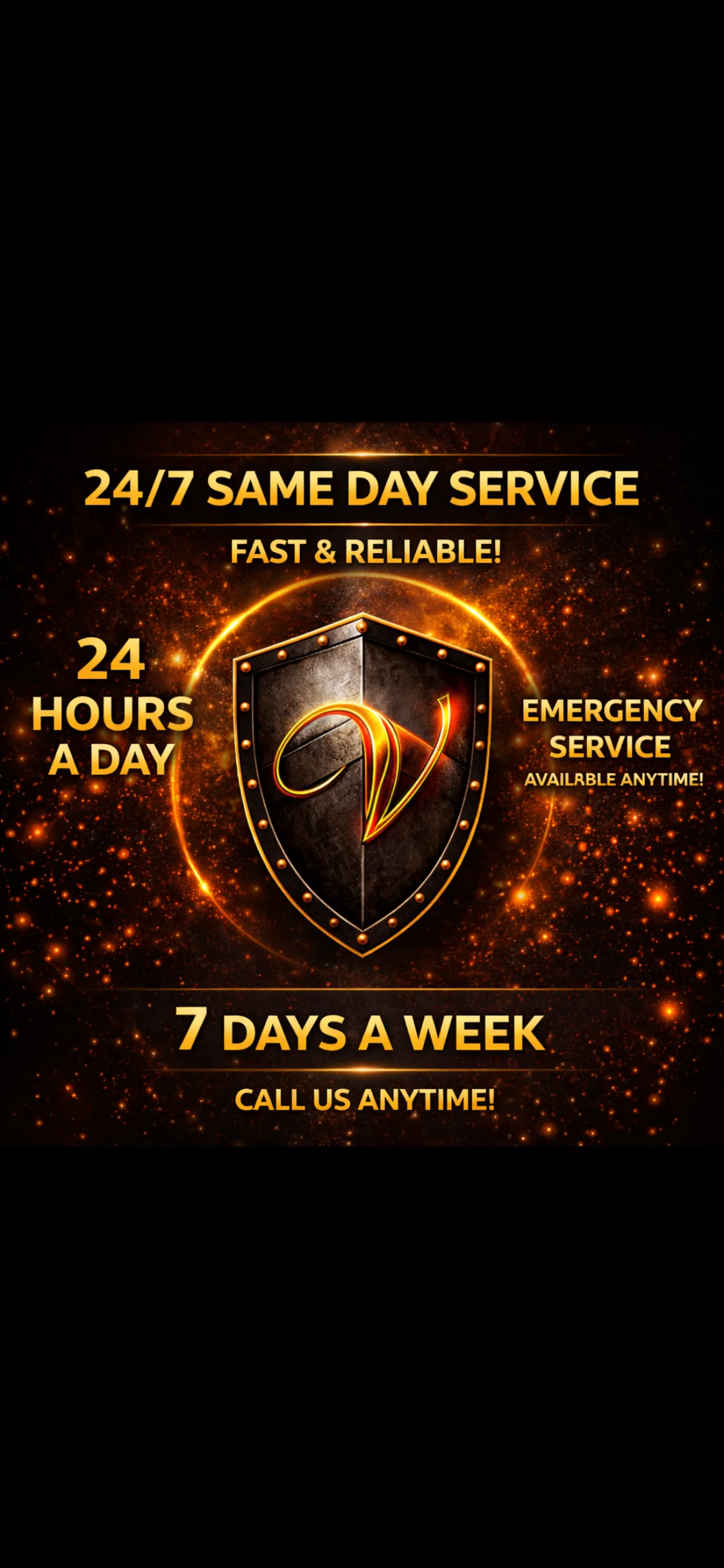 24/7 same-day emergency garage door service, available anytime